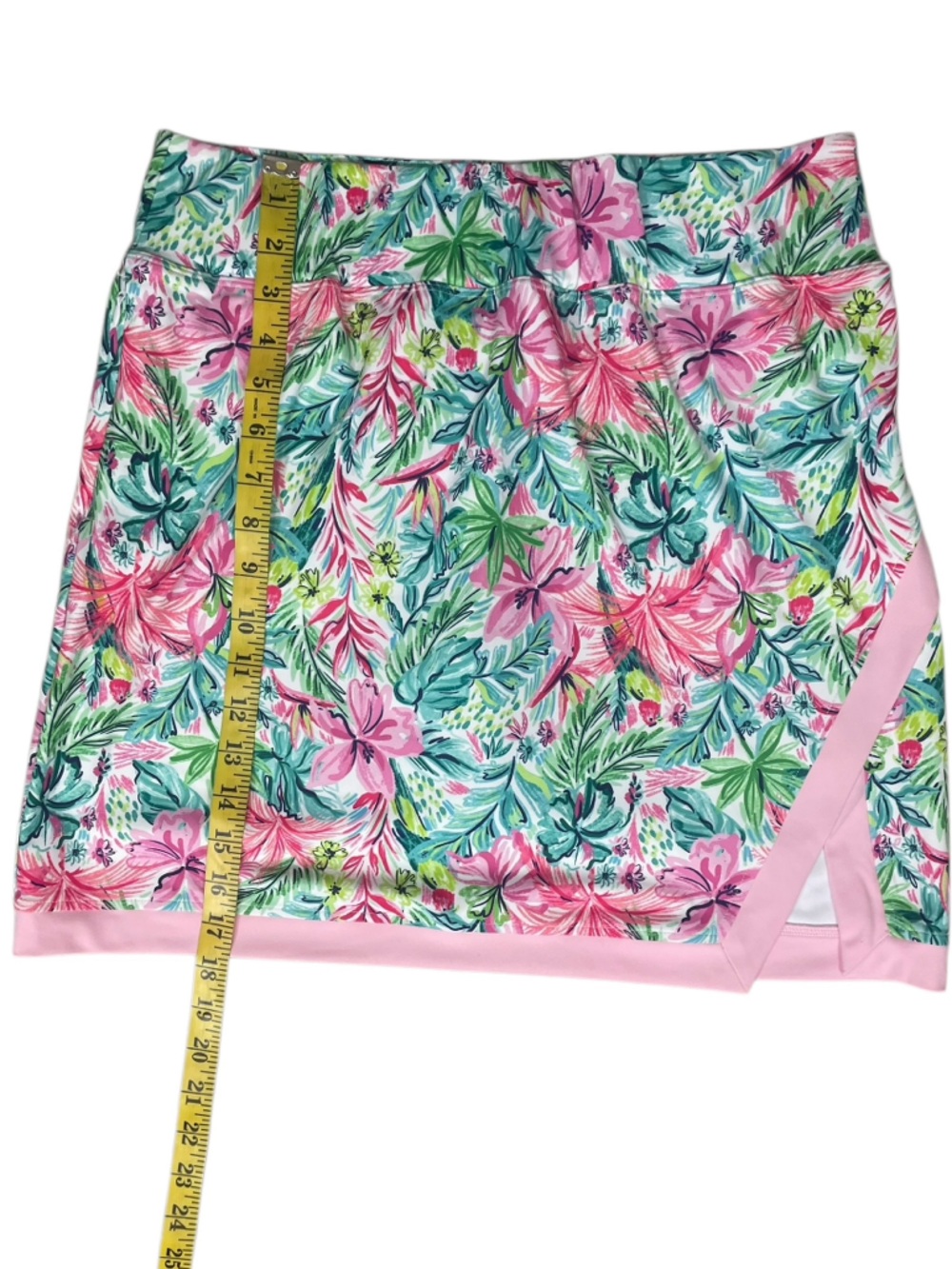 Stella Parker Tummy Control Side Split Floral Pink Athletic Skort (M) NWT - Picture 5 of 11